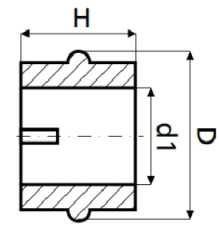 HLM00074 Втулка рулевой рейки без ГУР 25,50/31,64*7,10