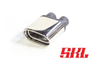 M1-21-2 насадка одинарная овальная 145х75 мм, длина 200 мм, косая, завальцованная с перфорацией