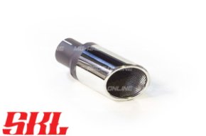 M1-90SSAL насадка одинарная круглая 90 мм, длина 200 мм, супер скошеная завальц. с перф. шов сбоку L