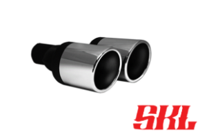 M2-100SSHL насадка двойная круглая 100 мм, длина 240 мм, супер скош. завальц. пустая, шов сбоку L