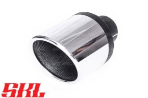 M1-110SSA насадка одинарная круглая 110 мм, длина 200 мм, супер скошеная завальц. с перфорацией