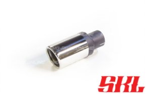 M1-80SA насадка одинарная круглая 80 мм, длина 200 мм, косая, завальцованная с перфорацией