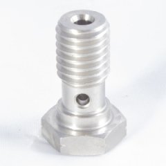 H160-35C банджо болт короткий, M10 x 1.50 Metric, нержавеющая сталь