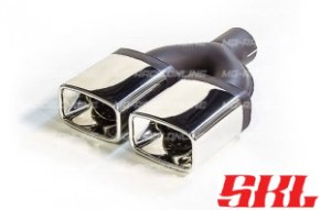 M2-11B насадка двойная прямоугольная 73х73 мм, длина 220 мм, прямая, с рюмкой