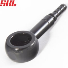 H692-BLACK фитинг Банджо 10мм или 3/8 прямой BLACK длина 45мм, нержавеющая сталь