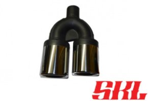 M2-100ВL насадка двойная круглая 100 мм, длина 240 мм, прямая, завальцованная с рюмкой L