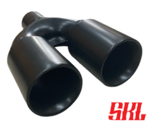 M2-80SK насадка двойная круглая 80 мм, длина 240 мм, прямая, завальцованная с рюмкой SKL